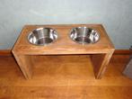 NIEUW handgemaakte, houten eet- en drinkstandaard 60 x 28 x, Ophalen of Verzenden, Nieuw