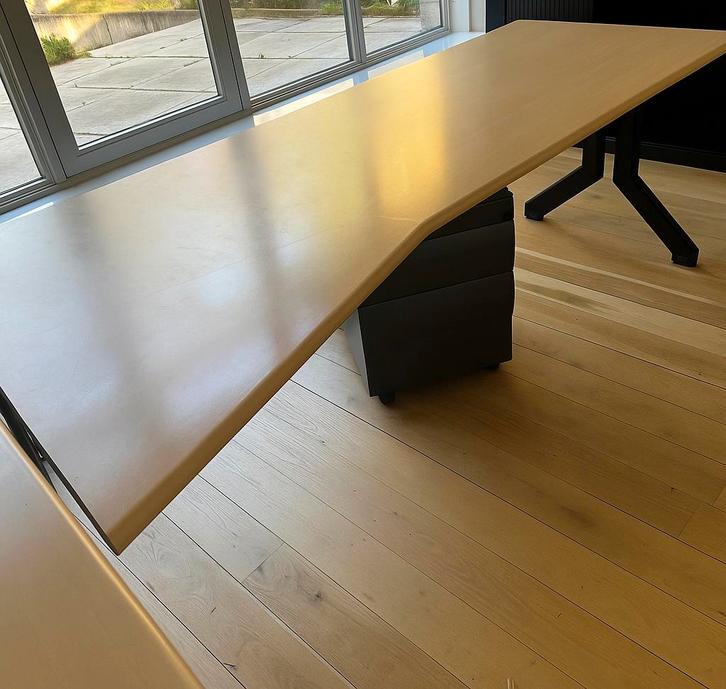 Kembo hoekbureau+ladeblok ophaalprijs!, Huis en Inrichting, Bureaus, Gebruikt, Bureau, Met wielen, Ophalen