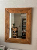 Grote houten spiegel, Huis en Inrichting, Woonaccessoires | Spiegels, Ophalen, 100 tot 150 cm, Zo goed als nieuw, 100 tot 125 cm