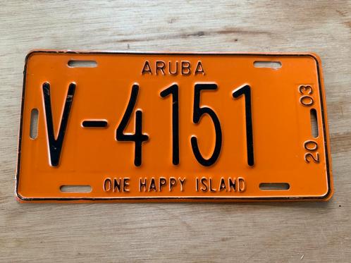 Kentekenplaat nummerplaat kenteken nummer plaat Aruba 2003, Auto diversen, Kentekenplaathouders, Gebruikt, Ophalen of Verzenden