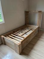 Steigerhout bed 90x200, Ophalen, Gebruikt, Eenpersoons