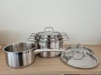 BK Marmite pannenset, Huis en Inrichting, Ophalen, Zo goed als nieuw, Rvs, Pannenset