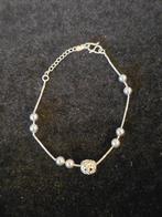 Leuke en mooie armband, zilver, gemerkt,verstelbare lengte, Ophalen of Verzenden, Gebruikt, Zilver, Zilver