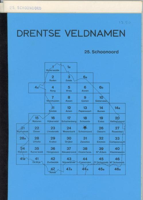 Drentse Veldnamen, Schoonoord, Boeken, Geschiedenis | Stad en Regio, Zo goed als nieuw, 20e eeuw of later, Ophalen of Verzenden
