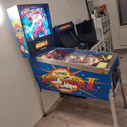 Flipperkast Street Fighter II Championship Edition, Verzamelen, Automaten | Flipperkasten, Gebruikt, Dot-matrix, Flipperkast, Gottlieb