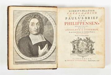 Landreben, A. Schrift-maatige Verklaaring Philippensen 1746 beschikbaar voor biedingen
