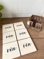 Rivièra Maison Vin onderzetters in rattan mandje, Huis en Inrichting, Woonaccessoires | Onderzetters, Glas of Kopje, Ophalen of Verzenden