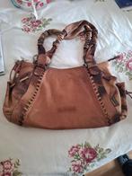 Vintage bohemian leren handtas, schoudertas Marta Ponti, Sieraden, Tassen en Uiterlijk, Ophalen of Verzenden, Zo goed als nieuw