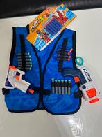 Nerf set pistolen en kogels en vest, Kinderen en Baby's, Speelgoed | Buiten | Actiespeelgoed, Ophalen of Verzenden, Zo goed als nieuw