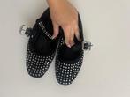 Glitter ballerina’s, Zwart, Zo goed als nieuw, Ballerina's, Ophalen of Verzenden