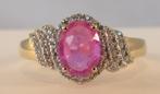 Geelgouden designer ring met roze saffier (Harry Ivens), 20 of groter, Verzenden, Nieuw, Roze