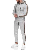 SALES! 1424 Lichtgrijs slim fit trainingspak maat XL, Maat 52/54 (L), Nieuw, Ophalen of Verzenden, Grijs