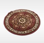 Vintage oosters rond vloerkleed oud roze wol 50x50cm, Huis en Inrichting, Stoffering | Tapijten en Kleden, Gebruikt, 50 tot 100 cm