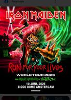 Iron Maiden in Ziggo Dome (4 tickets) 10 juni, Drie personen of meer, Juni, Hard Rock of Metal