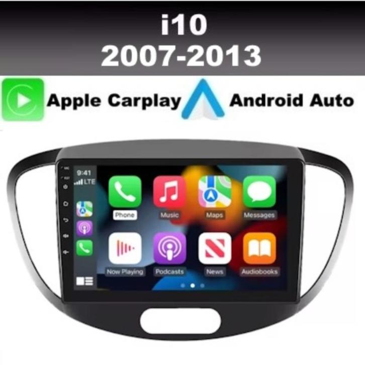 Hyundai i10 2007-2013 navigatie android 15 apple carplay dab, Auto diversen, Autoradio's, Nieuw, Ophalen of Verzenden