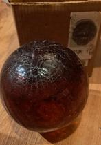 5 x Bruine Glazen Bol / Lamp 16 cm Decoratie Craquelé, Ophalen, Gebruikt, Overige kleuren, Onbekend