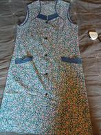 Ma flodder schort, keukenschort, jasschort.(paarse bloemen), Ophalen of Verzenden, Nieuw, Broek