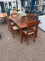 Koloniale eethoek, Ophalen, Vijf personen of meer, Rechthoekig, 50 tot 100 cm