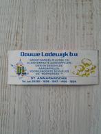 sticker Douwe Lodewijk b.v. te ST.ANNAPAROCHIE, Verzamelen, Ophalen of Verzenden, Zo goed als nieuw, Bedrijf of Vereniging