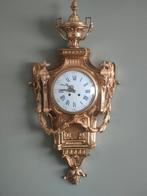 Grote brons vuurvergulde cartelklok 80 cm, Antiek en Kunst, Antiek | Klokken, Ophalen