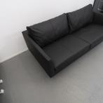 1x Montis Axel 3 zits (190 cm) zwart leder, Niet ingevuld, 150 tot 200 cm, Niet ingevuld, Driepersoons