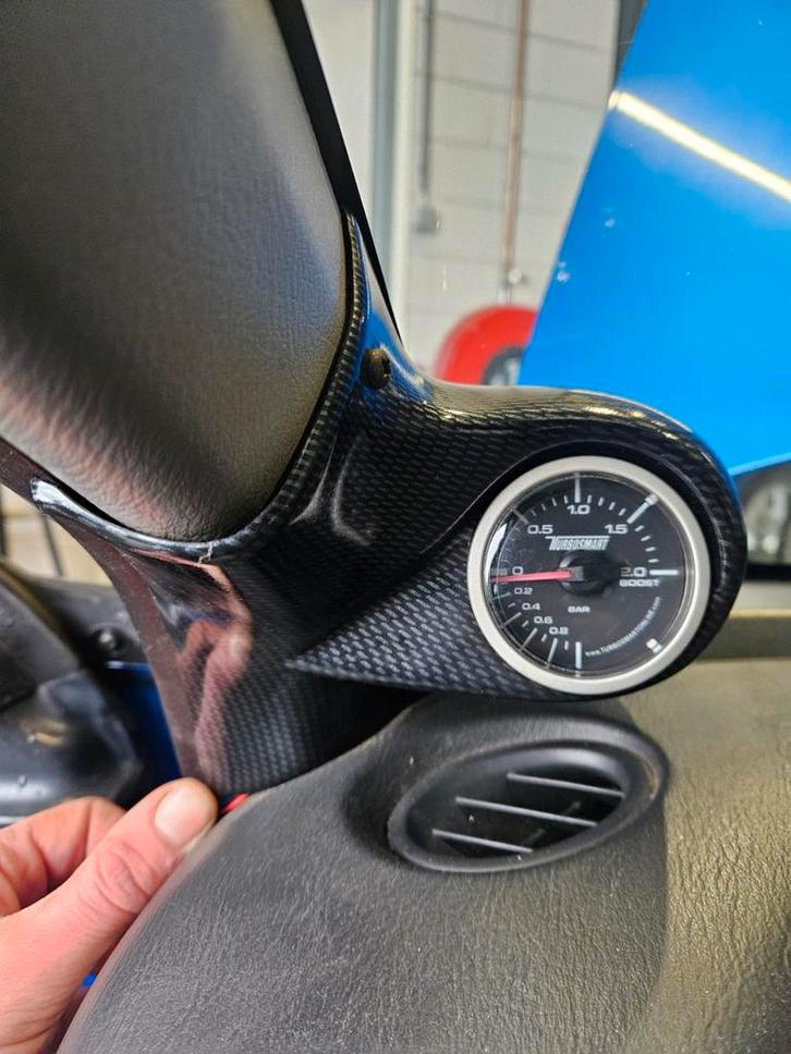 Subaru turbo druk meter - gauge pod carbon, Auto-onderdelen, Interieur en Bekleding, Subaru, Nieuw, Ophalen of Verzenden