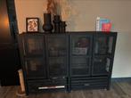 Dressoirkast zwart woonkamer of keuken, Ophalen, 100 tot 150 cm, 150 tot 200 cm, Zo goed als nieuw