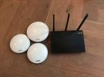 Complete Asus Wifi set  - 1x router en 3x Lyra pots, Ophalen of Verzenden, Zo goed als nieuw