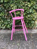 Kinderstoel, hoge stoel voor eettafel, vintage KiBoFa roze., Ophalen of Verzenden, Gebruikt, Overige typen