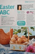 Pasen alfabet borduurpatroon, Hobby en Vrije tijd, Borduren en Borduurmachines, Ophalen, Nieuw, Handborduren, Patroon