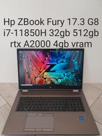 Nieuw: Hp ZBook Fury 17.3 G8 i7-11850H 32gb 512gb RTX A2000, Met videokaart, Nieuw, HP, Gaming