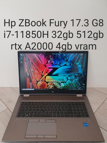 Nieuw: Hp ZBook Fury 17.3 G8 i7-11850H 32gb 512gb RTX A2000 beschikbaar voor biedingen