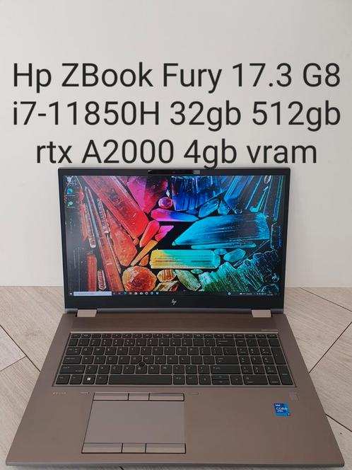 Nieuw: Hp ZBook Fury 17.3 G8 i7-11850H 32gb 512gb RTX A2000, Computers en Software, Windows Laptops, Nieuw, 17 inch of meer, SSD