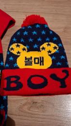 Oh boy (Mickey Mouse) muts en schal, Overige typen, No name, Ophalen of Verzenden, Zo goed als nieuw