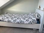 Houten bed, Ophalen, 90 cm, Eenpersoons, Wit