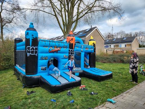 Graffiti Springkussen Huren, Hobby en Vrije tijd, Feestartikelen | Verhuur, Zo goed als nieuw, Overige, Ophalen of Verzenden