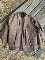 Vintage leren bomberjack Marca Family Fashion – als nieuw, Kleding | Heren, Ophalen, Zo goed als nieuw, Maat 48/50 (M), Bruin