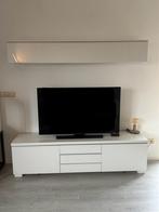 Ikea TV meubel met bovenkast - hoogglans wit, Ophalen, Kunststof, Gebruikt, 150 tot 200 cm