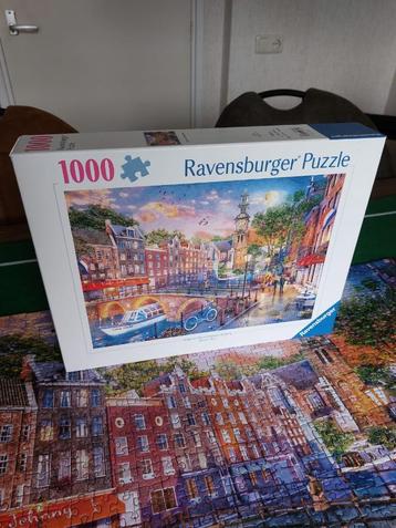 Ravensburger puzzel - aan de gracht - 1000 stukjes beschikbaar voor biedingen