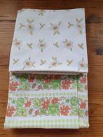 Retro/vintage kussenslopen 2x, Ophalen of Verzenden, Hoeslaken of Sloop