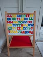 Houten kinderbord met letters en cijfers, Ophalen, Zo goed als nieuw, Tafel(s)
