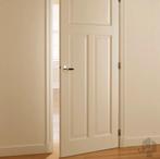 Wit voorgelakt tijdloos binnendeur schuifdeur Memphis, Niet ingevuld, 80 tot 100 cm, Binnendeur, Niet ingevuld