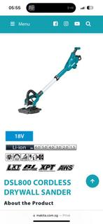 Makita Gereedschap Drywall Sander DSL800 Nieuw!, Ophalen, Zo goed als nieuw