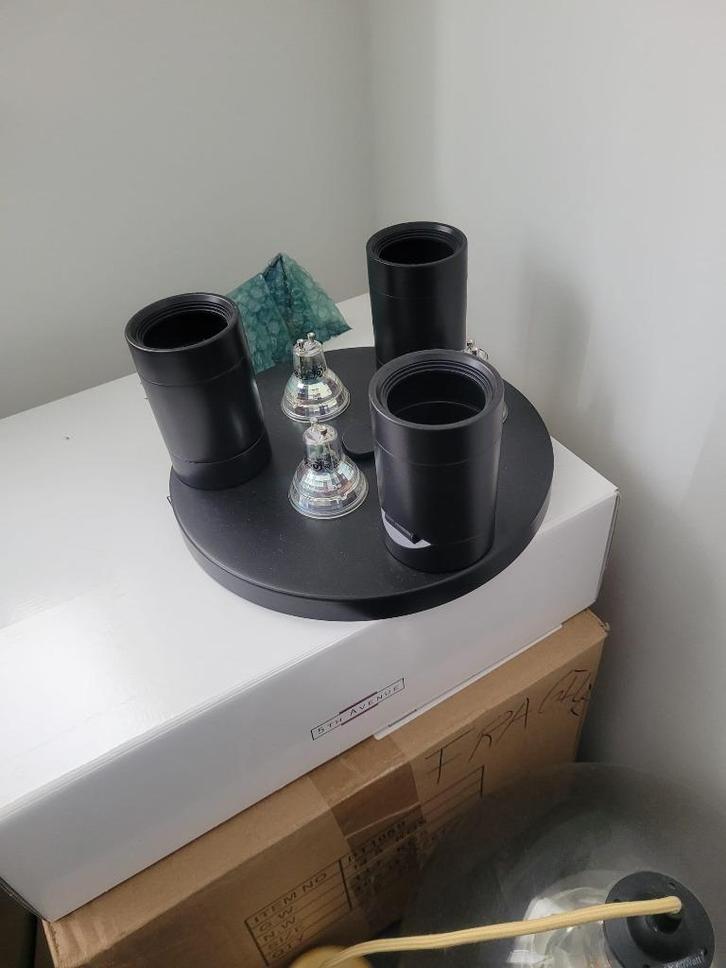 NYMÅNE Plafondspot met 3 spots, antraciet Ikea, Huis en Inrichting, Lampen | Spots, Zo goed als nieuw, Plafondspot of Wandspot