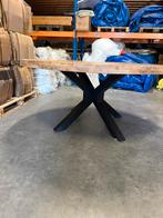 Mango houten eettafel rond model 160 cm doorsneek NIEUW, Huis en Inrichting, Tafels | Eettafels, Ophalen, Nieuw, Rond, 150 tot 200 cm