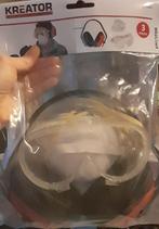 Kreator veiligheidsset met bril oorbeschermers en mondkapje, Verzenden, Nieuw