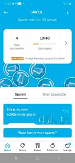 Spaarzegels glazen AH . 4 volle spaarkaarten plus 10 zegels, Eén persoon, Kortingsbon