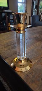 Vintage Goud Lucite Kandelaar - 23cm, Ophalen of Verzenden