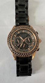 Stoer groot keramisch horloge met zwarte schakels, Overige merken, Overige materialen, Polshorloge, Overige materialen