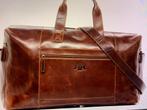 GROTE REIS TAS VAN ECHT LEDER, 30 cm of meer, Bruin, Verzenden, Nieuw